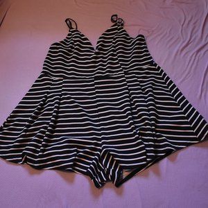 Rue+ Striped Wide Leg Romper Size 4X